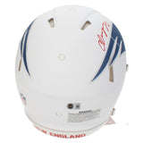 Christian Gonzalez Autographed Patriots Rivalries Speed Authentic Helmet Beckett