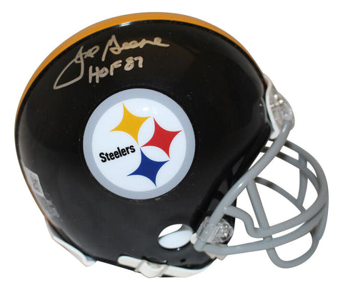 Joe Greene Signed Pittsburgh Steelers 1963-76 VSR4 Mini Helmet Beckett 35567