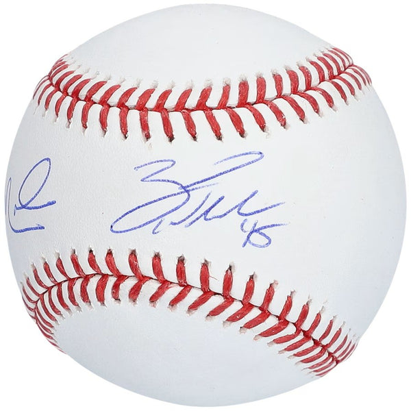 Zack Wheeler Aaron Nola Phillies Dual Signed Official MLB Baseball Fanatics