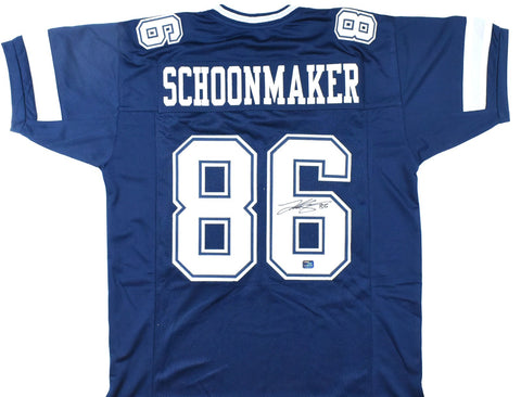 Luke Schoonmaker Autographed Blue Pro Style Jersey - Prova *Black