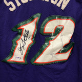 JOHN STOCKTON Signed Jersey PSA/DNA Utah Jazz Autographed