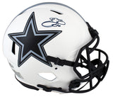 Cowboys Emmitt Smith Signed Lunar Full Size Speed Proline Helmet w/ Case BAS Wit