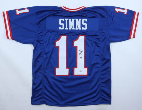 Phil Simms Signed New York Giants Jersey (PSA) 2xSuper Bowl Champion Q.B.