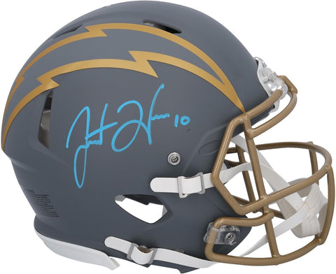 Autographed Justin Herbert Los Angeles Chargers Helmet Item#13376109 COA