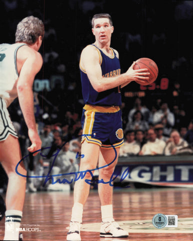 Chris Mullin Autographed 8x10 Photo Golden State Warriors Beckett QR #BS12879