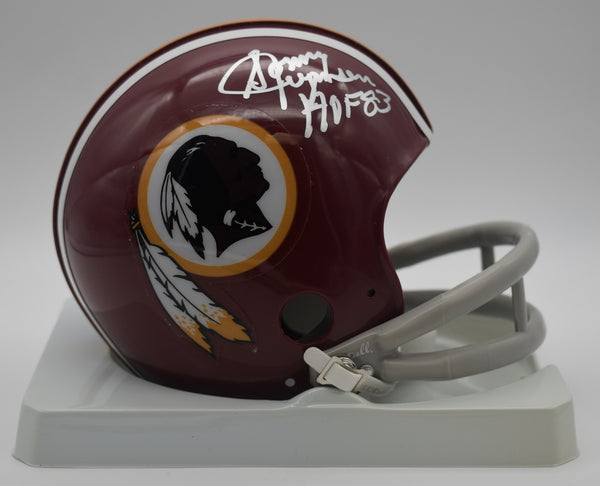 Sonny Jurgensen HOF Redskins Signed/Inscribed Mini Football Helmet JSA 211960