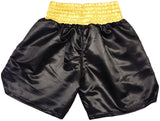 FLOYD MAYWEATHER JR. AUTOGRAPHED BLACK & GOLD BOXING TRUNKS 50-0 BECKETT 221641