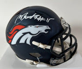 Nik Bonitto Autographed Denver Broncos Navy Mini Helmet Beckett COA
