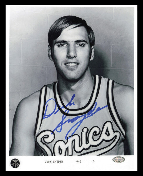 Dick Snyder Autographed Signed 8x10 Photo Seattle Supersonics MCS Holo #87335
