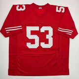 Autographed/Signed NaVorro Bowman San Francisco Red Jersey Beckett BAS COA