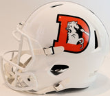 John Elway Autographed Snowcapped Replica Speed Helmet Beckett COA