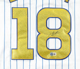 Ben Zobrist Signed Cubs Majestic Authentic MLB Jersey w/2016 World Series Patch