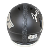 Joe Namath Autographed New York Jets Rivalries Mini Helmet Beckett Witness 53349