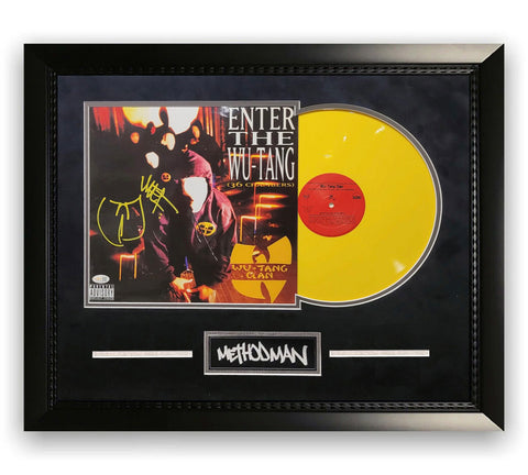 Method Man Autographed Enter the Wu-Tang (36 Chambers) Vinyl "W" Inscrip. Framed