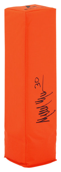 Mike Brown (BEARS) Signed BSN Orange Endzone Football Pylon - (SCHWARTZ COA)