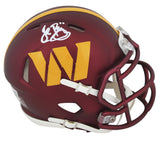 Commanders John Riggins Signed Speed Mini Helmet W/ Case w/ White Sig BAS Wit