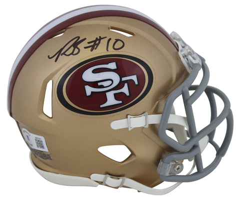49ers Ronnie Bell Authentic Signed Speed Mini Helmet BAS Witnessed
