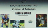 Rueben Randle Signed New York Giants Jersey (GTSM COA) Ex-LSU Tigers Receiver