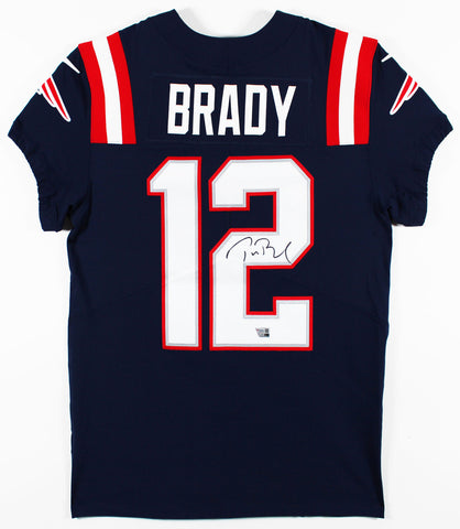 Patriots Tom Brady Authentic Signed Navy Blue Nike Elite Jersey Fanatics