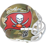 Mike Alstott Autographed Tampa Bay Buccaneers Camo Mini Helmet Beckett 50210
