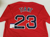 Luis Tiant Signed Boston Red Sox Red Jersey (PSA COA) 3x All-Star / Senor Smoke