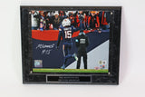 Nik Bonnito Autographed 8x10 Navy Jersey Photo with Plaque Beckett COA