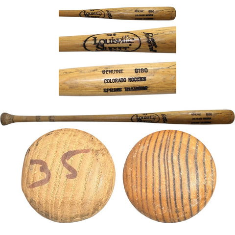 John Vander Wal Colorado Rockies Game Used Baseball Bat 57293