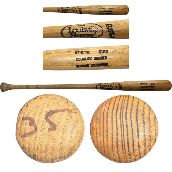 John Vander Wal Colorado Rockies Game Used Baseball Bat 57293