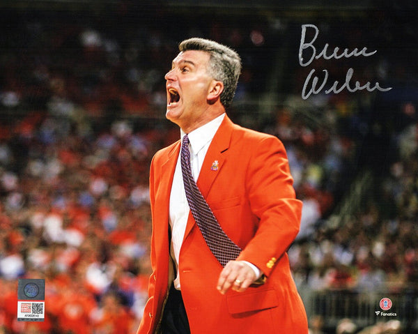 Bruce Weber Signed Illinois Orange Jacket Coaching 8x10 Photo - (SCHWARTZ COA)