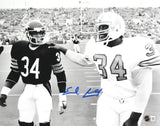 Earl Campbell Autographed 11x14 Houston Oilers Photo w/Payton - Beckett W Holo