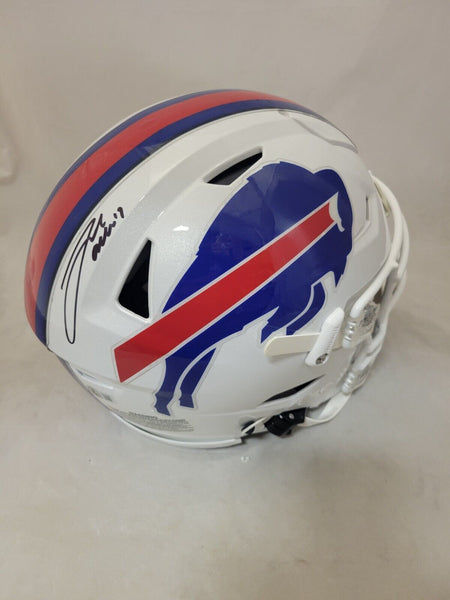 JOSH ALLEN SIGNED BUFFALO BILLS SPEEDFLEX AUTHENTIC HELMET BECKETT QR – Super Sports Center