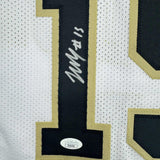 Autographed/Signed Zach Edey Purdue White College Basketball Jersey JSA COA