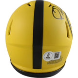 Jerome Bettis Autographed Pittsburgh Steelers Rave Mini Helmet Beckett 49600