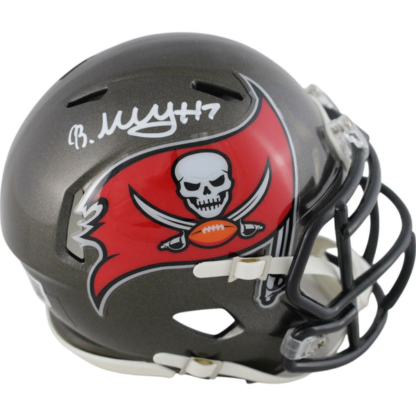 Bucky Irving Autographed/Signed Tampa Bay Buccaneers Mini Helmet Beckett 49119
