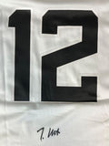 Travis Hunter Signed Jacksonville Jaguars White Nike Game Replica Jersey BAS
