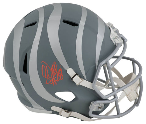 Corey Dillon Signed Bengals SLATE Riddell Full Size Rep Helmet - (SCHWARTZ COA)