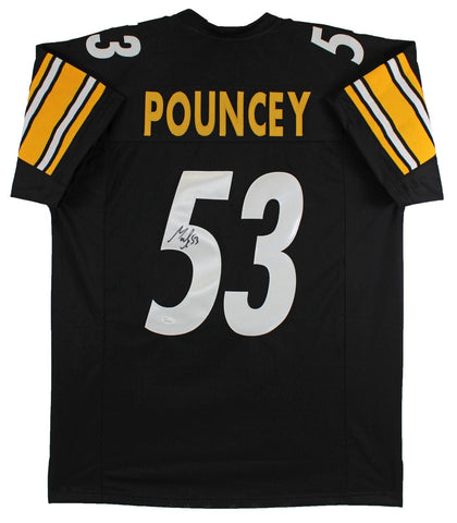 Maurkice Pouncey Authentic Signed Black Pro Style Jersey Autographed JSA Witness