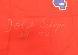Syracuse Nationals Dolph Schayes Autographed Red Jersey HOF 1972 Beckett BS30063