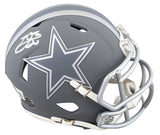 Cowboys Emmitt Smith Signed Slate Speed Mini Helmet W/ Case BAS Witnessed