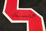 OHIO STATE BUCKEYES GARRETT WILSON AUTOGRAPHED BLACK JERSEY BECKETT BAS 201973