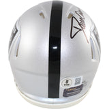 Dave Casper Autographed Las Vegas Raiders Mini Helmet HOF Beckett Witness 51647