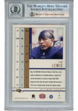 Ray Lewis Autographed 2001 Pacific Dynagon #8 Trading Card Beckett 53050