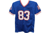 Andre Reed Autographed/Signed Pro Style Blue Jersey HOF TRI 43518