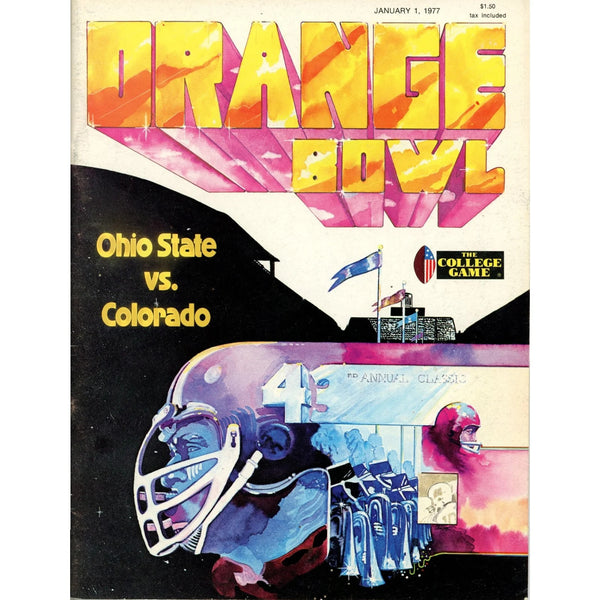 Unautographed Magazine Ohio State vs Colorado 1977 Orange Bowl Program 58440
