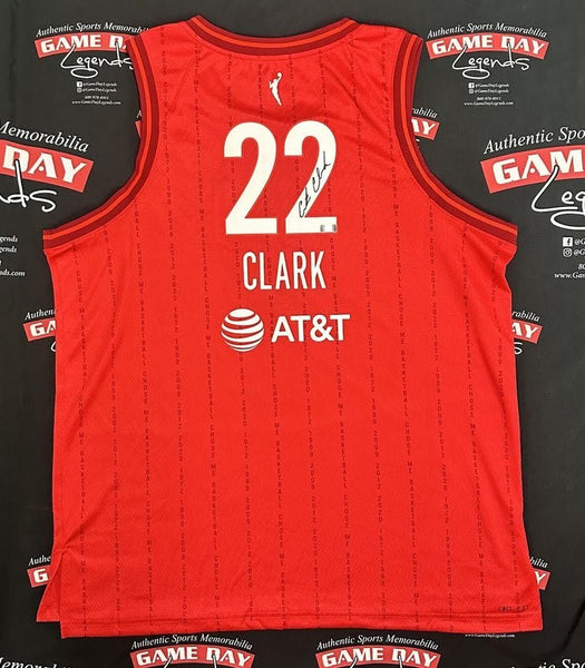 Caitlin Clark Autographed Indiana Fever Red Rebel Rookie 2024 Nike Jersey Panini