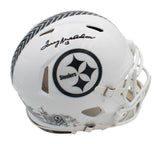 Terry Bradshaw Signed Steelers Speed Authentic Salute To Service 3 NFL Helmet