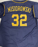 JACOB MISIOROWSKI Brewers Signed Custom Replica Navy Jersey AUTO - PROVA