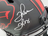 Bills Greats Auto Eclipse Black FS Helmet 3 Sigs Jim Kelly, Thurman Thomas, Reed
