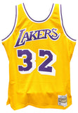 Magic Johnson Signed Swingman Los Angeles Lakers M&N Jersey Beckett 40851