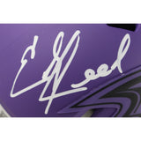 Ed Reed Autographed Baltimore Ravens Rave Mini Helmet Beckett Witness 49251